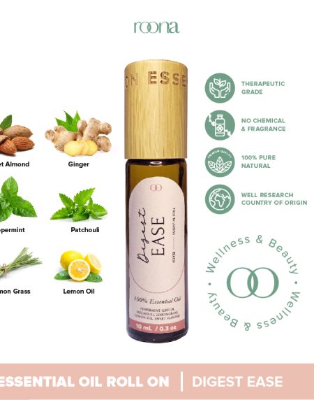 Digest Ease Essential Oil Roll On - Healing Oil Melancarkan Pencernaan (Lambung, Maag, Gerd, dll ) | Aroma Terapi Minyak Esensial Original