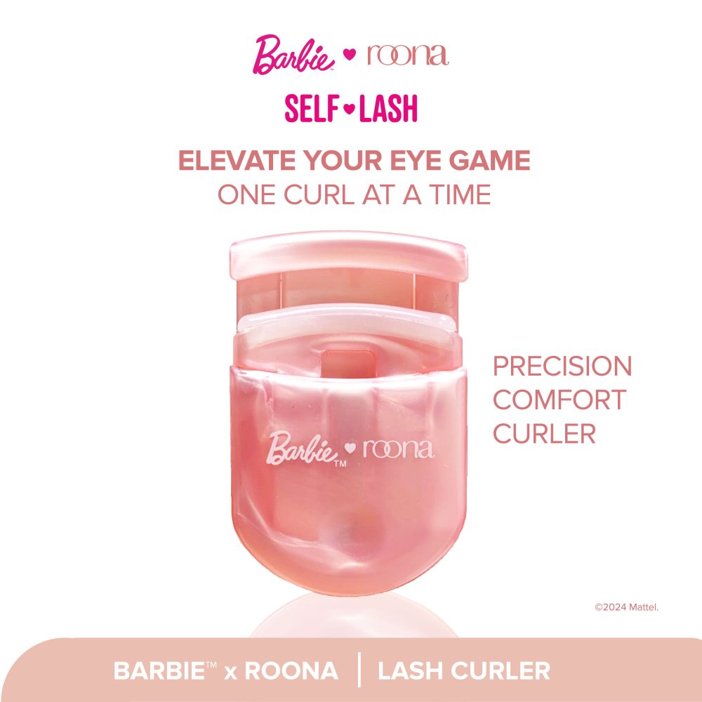 Barbie x ROONA - Eyelash Curler Mini. Penjepit Pelentik Bulu Mata Eyelash Extension Longlasting Curl | Tahan Lama Portable Travel Makeup