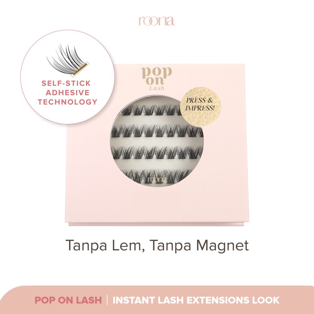 Pop-On Lash [Langsung Tempel] Individual Lash | Bulumata Palsu Dengan Lem Perekat, Eyelash Extension, Pressed On Lash
