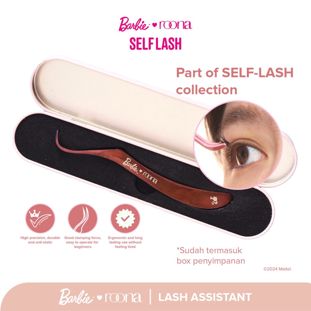Barbie x ROONA - Lash Assistant. Tweezer Aplikator Eyelash Extension | Pinset Penjepit/Alat Pasang Bulu Mata Palsu