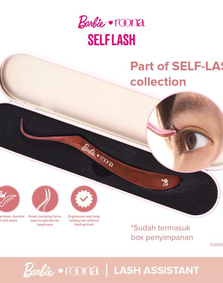 Barbie x ROONA - Lash Assistant. Tweezer Aplikator Eyelash Extension | Pinset Penjepit/Alat Pasang Bulu Mata Palsu