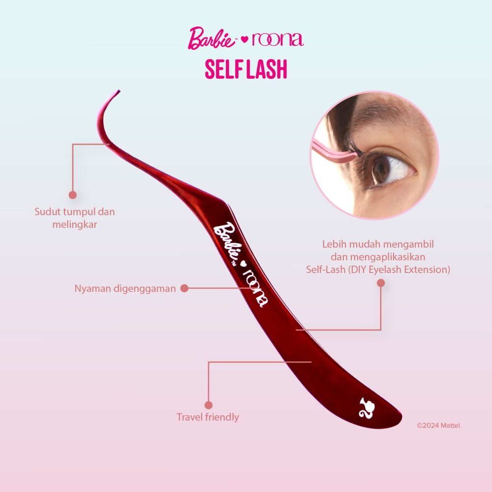 Barbie x ROONA - Lash Assistant. Tweezer Aplikator Eyelash Extension | Pinset Penjepit/Alat Pasang Bulu Mata Palsu - Image 2
