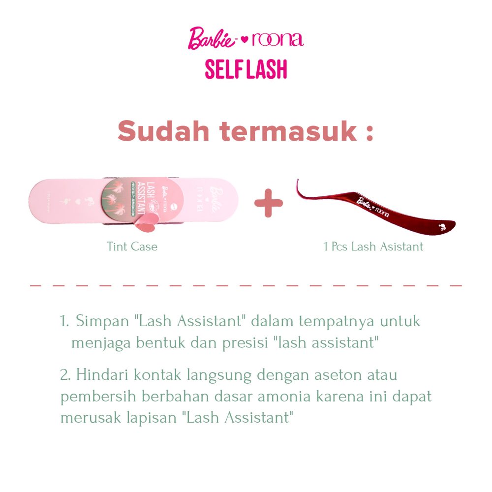 Barbie x ROONA - Lash Assistant. Tweezer Aplikator Eyelash Extension | Pinset Penjepit/Alat Pasang Bulu Mata Palsu - Image 3