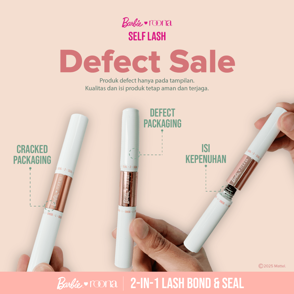 [MINOR DEFECT] Barbie x ROONA - Bond & Seal Lash Glue & Coating | DIY Eyelash Extension Adhesive, Lem Perekat Bulu Mata Palsu