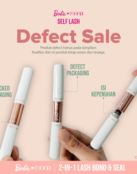 [MINOR DEFECT] Barbie x ROONA - Bond & Seal Lash Glue & Coating | DIY Eyelash Extension Adhesive, Lem Perekat Bulu Mata Palsu